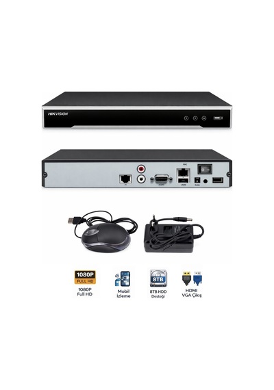 Ds-7616nı-q1 16 Kanal H.265+ Nvr Güvenlik Kayıt Cihazı