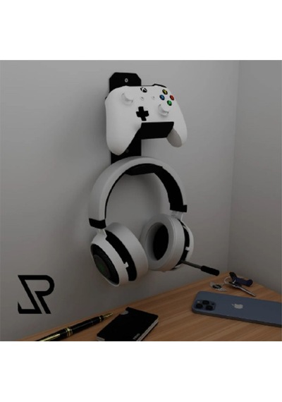 Duvara Montajlı Ps Joystick Ve Kulaklık Askısı