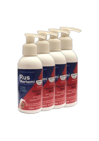 Blue Tüylere Krem 4 Tane X 150 Ml Cevizli &amp Ceviz Sütlü Russ Merhemi