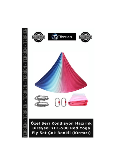 Özel Seri Kondisyon Hazırlık Bireysel Yfc-500 Red Yoga Fly Set Çok Renkli Kırmızı