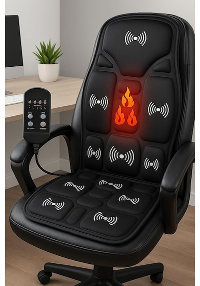 Isıtmalı Masaj Minderi Kumandalı Ev,ofis,araç Uyumlu Ergonomik Titreşimli Masaj Pedi Diğer
