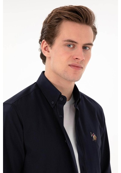 U.S. Polo Assn. Enzogl026y Lacivert Erkek Gömlek Pu-8956 XL