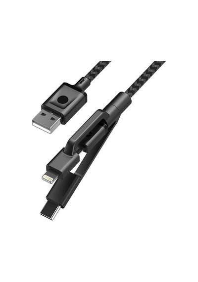 Case 4U 3In1 Lightning + Type-C + Micro Usb To Usb 2.0 Dayanıklı