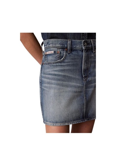 Calvin Klein 90s Mını Skırt Basse, Scb, 26 Mavi Kadın Etek
