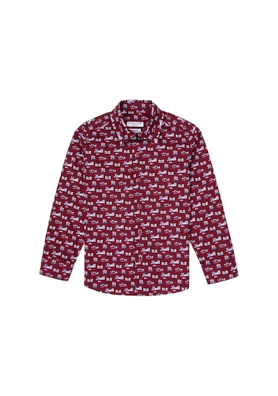 U.s. Polo Assn. Erkek Çocuk Bordo Gömlek Desenli 50316732-vr014 Bordo
