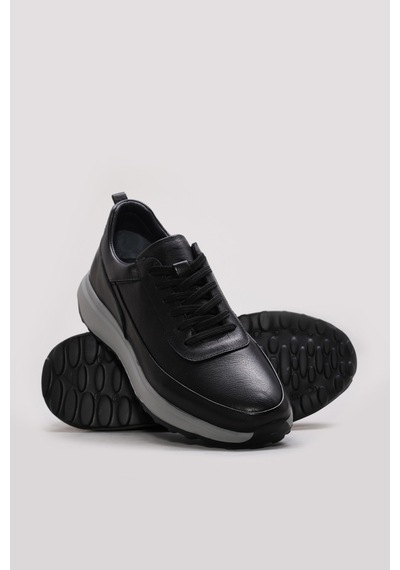 Fast Step Hakiki Deri Erkek Casual Ayakkabı 943ma171-1 Siyah