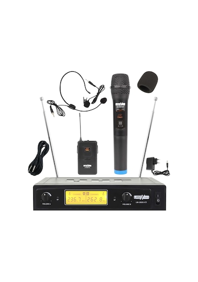 Lastvoice Lm-202eh Çiftli Telsiz Kablosuz El ve Headset Mikrofon