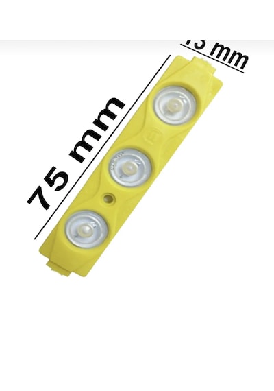 Point 3 Ledli Parmak Led Modül 1.5w 2835 Smd Mercekli 12v-10 Adet Sarı