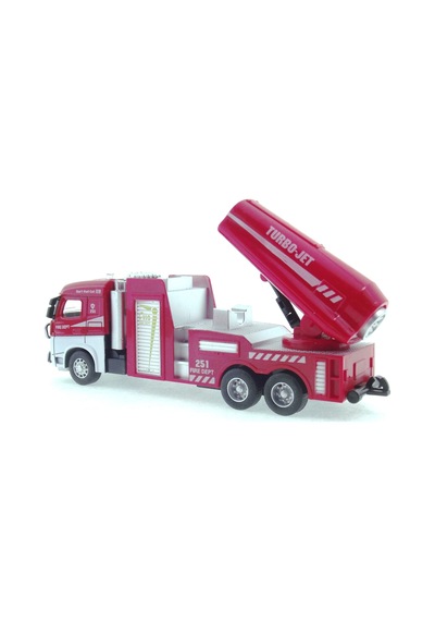 Die Cast Model Çek Bırak Turbo Jet İtfaiye Kamyonu