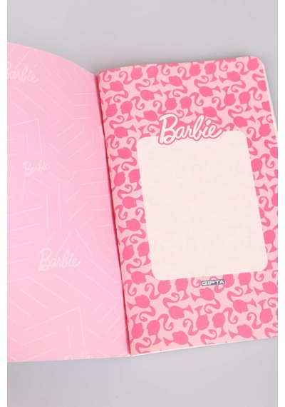 Dekomus İle Lisanslı Barbıe 60 Yaprak Çizgili Defter 13x21 Cm