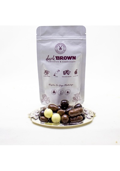 Dark Brown Sütlü ve Bitter Karışık Draje Paketi Bademli Fındıklı ve Portakallı 1 KG