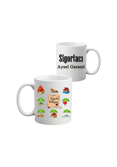 Sigortacıya Hediye Isimli Kupa Bardak