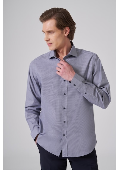 Morven Erkek Lacivert Pamuk Trend Dynamic Fit İtalyan Yaka Gömlek 26mc004042200 Lacivert