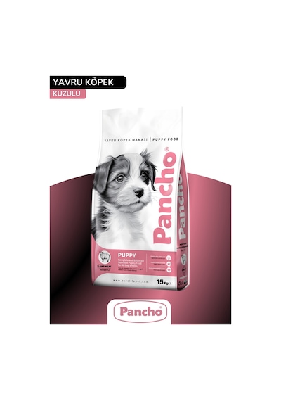 Pancho Kuzu Etli Puppy Yavru Köpek Maması 15 KG