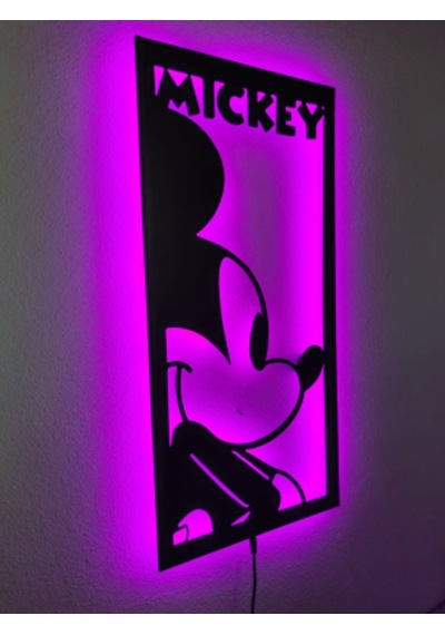 Mickey Mouse Led Işıklı Tablo (523524609)