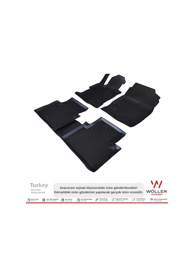 Honda Civic Fd6 Paspas 2006 - 2012 Arası 3D Havuzlu Wöller Paspas