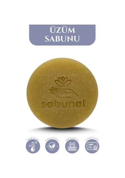 Sabunal Üzüm Sabunu 3 Adet - Cilt Elastikiyet Sabunu