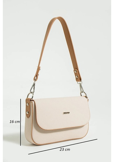 Just Polo Kadın Yeni Sezon Lakos El Ve Omuz Çantası 236005mh Krem