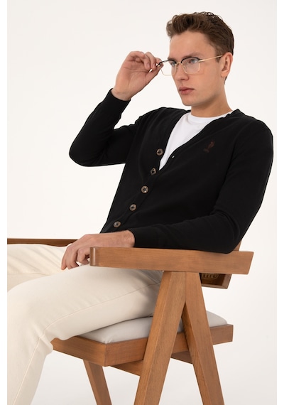 U.s. Polo Assn. Erkek Siyah Hırka Triko 50313702-vr046 Siyah