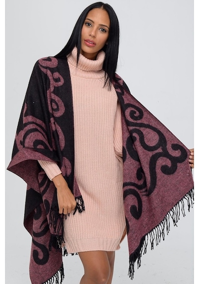 Forum Fashion P001 Salma Desenli Jakarlı Panço