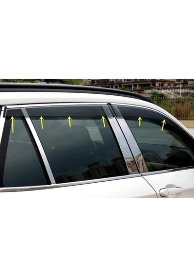Boğaziçi Nissan Qashqai Cam Rüzgarlığı Krom 2014+