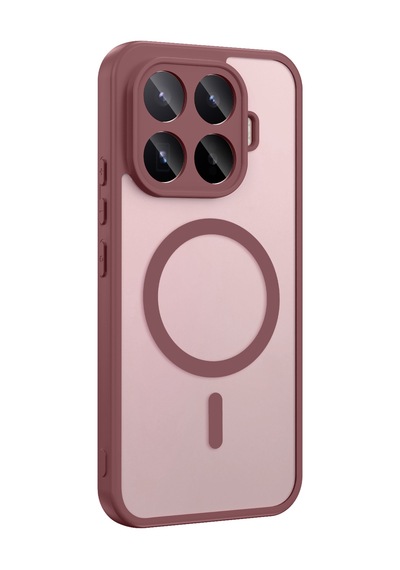 Xiaomi 17t Pro Kılıf Magsafe Kamera Korumalı Mat Parmak İzi Tutmayan Pazarplus Koyu Mor