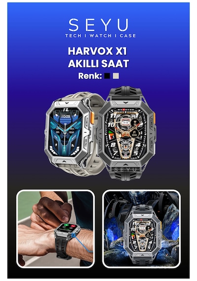 Harvox X1 Pro Tank Outdoor Akıllı Saat (İthalatçı Garantili)