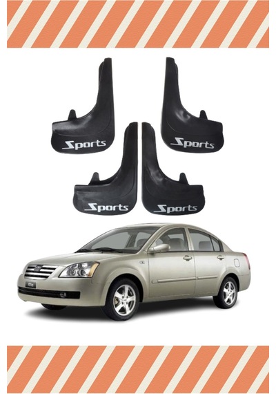 Chery Alia Uyumlu Sports Yazılı 4'lü Tozluk Çamurluk Paçalık