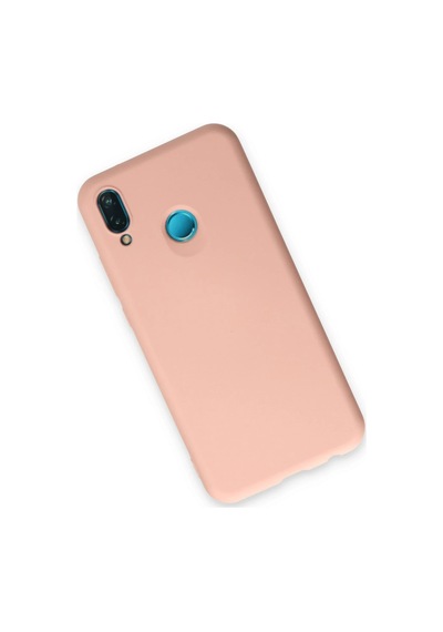 Newface Huawei P20 Lite Kılıf Nano İçi Kadife Silikon Semeglbl - 62 - Pudra
