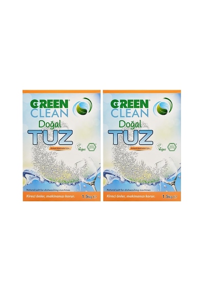 Organik Bulaşık Makinası Doğal Tuz 1,5 Kg 2'li Set