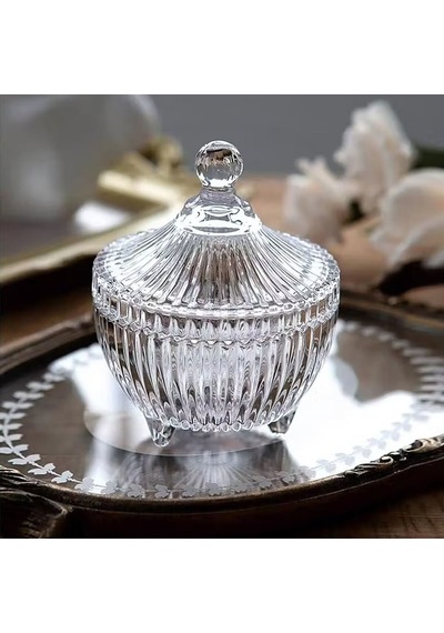 Deli Glassware Tg-1034-4 Üç Ayaklı Cam Şekerlik Diğer