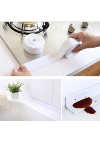 Su Sızdırmaz Banyo Mutfak Kenar Bandı 3.2Mt Yapışkanlı Sızdırmaz