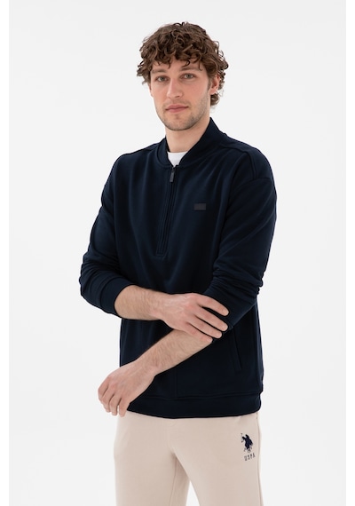 U.S. Polo Assn. Erkek Comfort Fit Yarım Fermuarlı Yaka Lacivert Sweatshirt 50293380-VR033 U.S. Polo Assn. Erkek Comfort Fit Yarım Fermuarlı Yaka Lacivert Sweatshirt 50293380-VR033