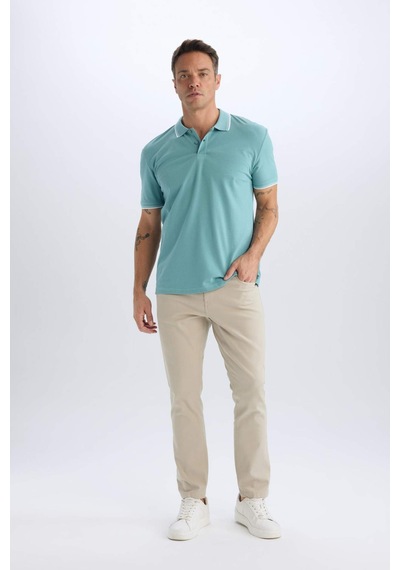 DeFacto Slim Fit Dar Kesim Dar Paça Chino Kanvas Pantolon C2401AX25SPBG191