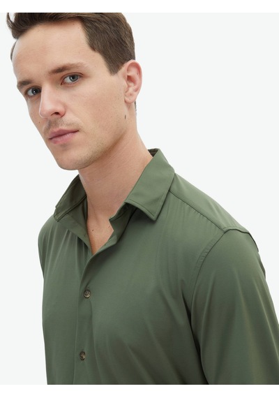 Kip Haki Regular Fit Casual Gömlek Haki