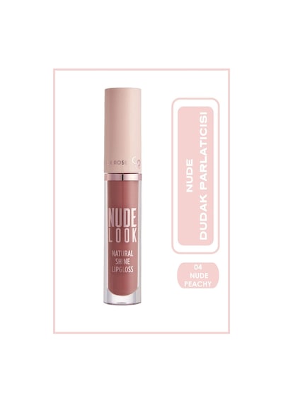 Golden Rose Nude Look Natural Shine Dudak Parlatıcı 04 Peachy Nude