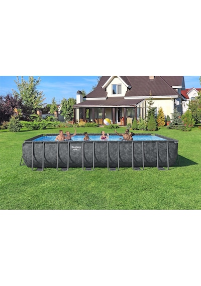 Bestway Apx 365 561kg Dikdörtgen Prefabrik Havuz Seti 7,32 M X 3,66 M X 1,32 M