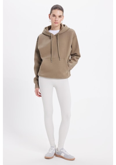 Tudors Kadın Oversize Geniş Kesim Pamuklu Yumuşak Dokulu İçi Polarlı Basic Yeşil Kapüşonlu Sweatshirt-42084 Yeşil2 Tudors Kadın Oversize Geniş Kesim Pamuklu Yumuşak Dokulu İçi Polarlı Basic Yeşil Kapüşonlu Sweatshirt-42084 Yeşil2