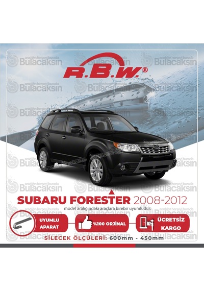 Rbw Subaru Forester 2008 - 2012 Ön Muz Silecek Takımı