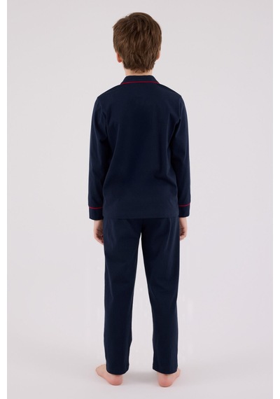 U.S. Polo Assn. Erkek Çocuk Lacivert Pijama Takımı Us2234-c-v1