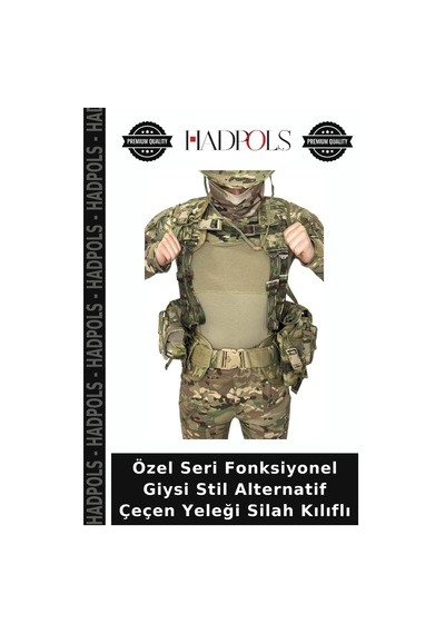 Hadpols Özel Seri Fonksiyonel Giysi Stil Alternatif Çeçen Yeleği Silah Kılıflı Çok Renkli