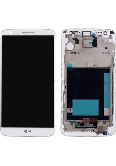 LG Uyumlu G2 Vs980 Lcd Ekran Dokunmatik Beyaz Çıtalı
