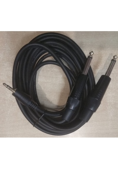 Tunex Epl-2283 3.5 Mm Stereo E/2X6.3Mm Mono Erkek Kablo 3 Metre.