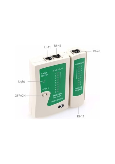 Tkz 2345 Network Tester Rj11 Rj45 Cat Otomatik Veya Manuel Olarak Pin Sinyalleri Taranabilir Her Bir Tel İçin Led İnternet Kontrol Test Cihazı