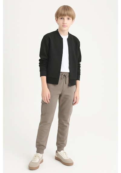 Ahengim Erkek Çocuk Basic Kargo Cepli Jogger Paça Okul Eşofman Altı Ak2322-1 Bej