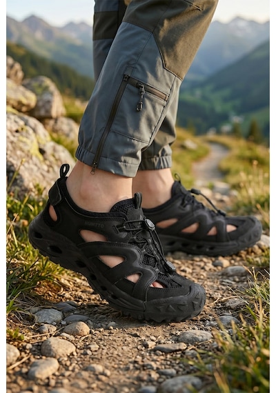 Humtto 160-650221a Erkek Outdoor Sandalet Siyah