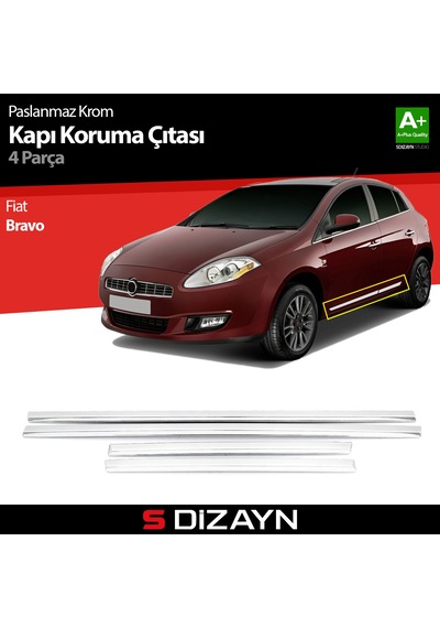 S-Dizayn Fiat Bravo Kapı Koruma Çıtası Krom 2008 Üzeri