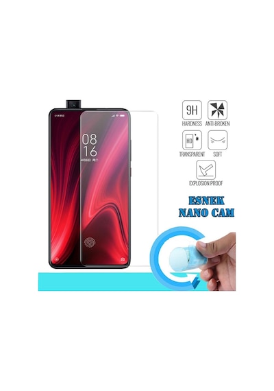 Xiaomi Mi 9T Zore Nano Micro Temperli Ekran Koruyucu Plastik Ve C