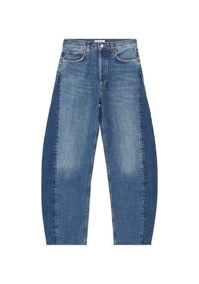 Agolde Modern Kesim Barrel Paça Kot Pantolon Mavi
