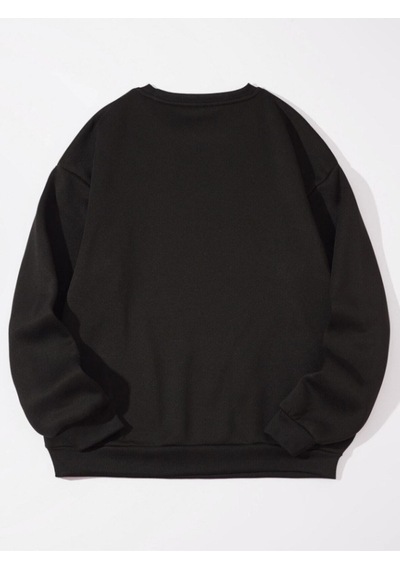 Startmore Siyah Unisex Kadın/erkek Newyork Nyc Renkli Oversize Bisiklet Yaka Pamuklu